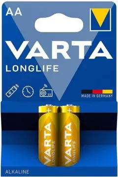 VARTA | Longlife 2 AA Alkaline Batteries | AVAVA41061014