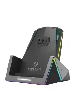 VERTUX | 15W High Speed Pro-Gaming Wireless Charging Station with 18W USB-C PD & QC3.0 | VERTUCHARGE-QI