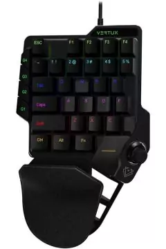 VERTUX | Single Handed All In One Gaming Keypad With Joystick | TE0167091