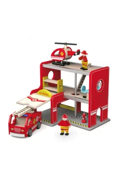 VIGA | Fire Station With Accessories Age 3+ Yrs | 50828