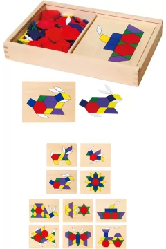 VIGA | Pattern Board And Block For Kids Age 3+ Yrs | 50029