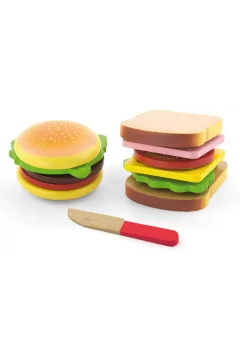 VIGA | Wooden Hamburger & Sandwich Set | 50810