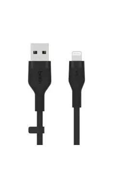 بيلكن | كابل BOOST ↑ CHARGE Flex USB-A مع موصل Lightning بطول 1 متر أسود | CAA008BT1MBK