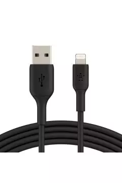 BELKIN | Boost Charge Lightning to USB-A Cable (1m / 3.3ft, Black) | CAA001bt1MBK