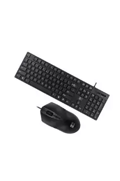 هيتز | لوحة مفاتيح سلكية وماوس كومبو أسود | ZK09